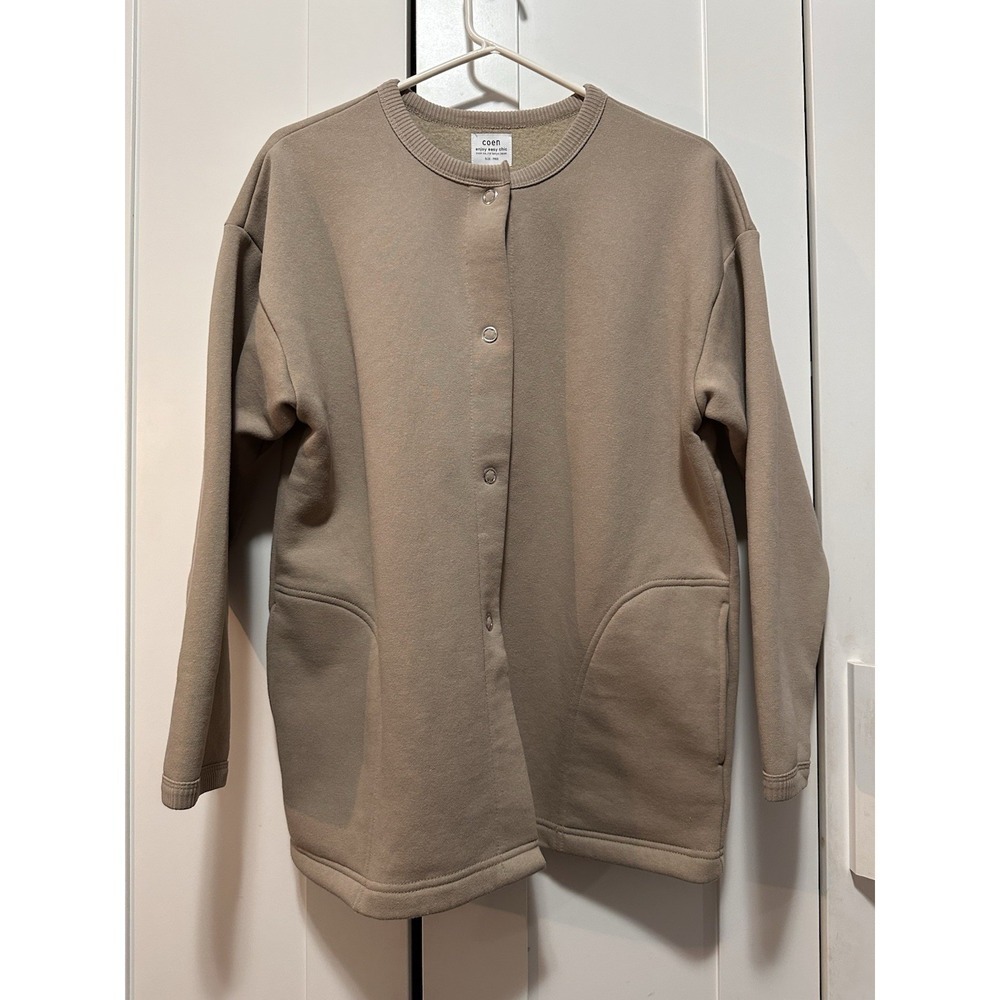 Coen Beige Sweater Women's Free Size Long Sleeve - Picture 8 of 12